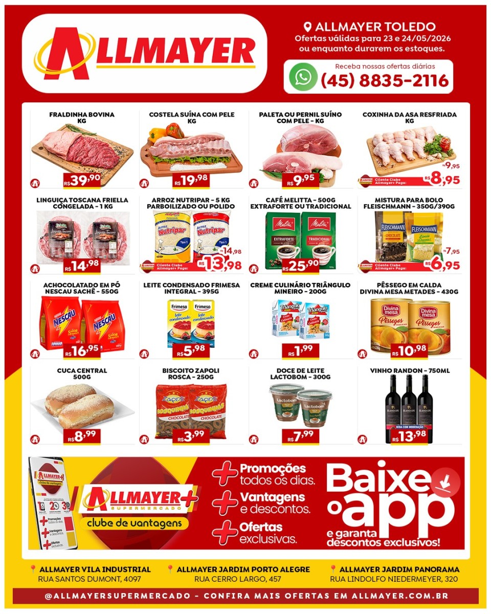 Ofertas Allmayer para 23/05/2026