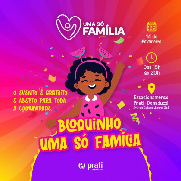 Bloquinho Uma Só Família - Prati-Donaduzzi