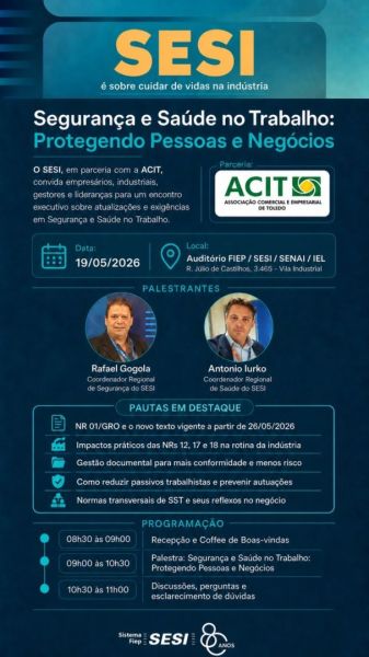 Encontro Sobre Segurança e Saúde no Trabalho