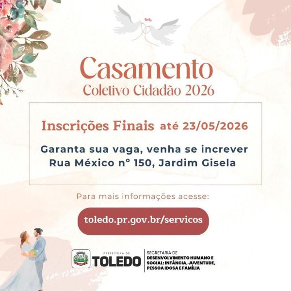 Casamento Coletivo Cidadão 2026