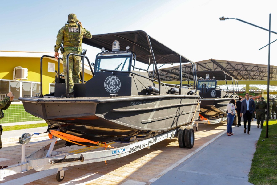 BPFron recebe duas embarcações blindadas para atuação na região de fronteira