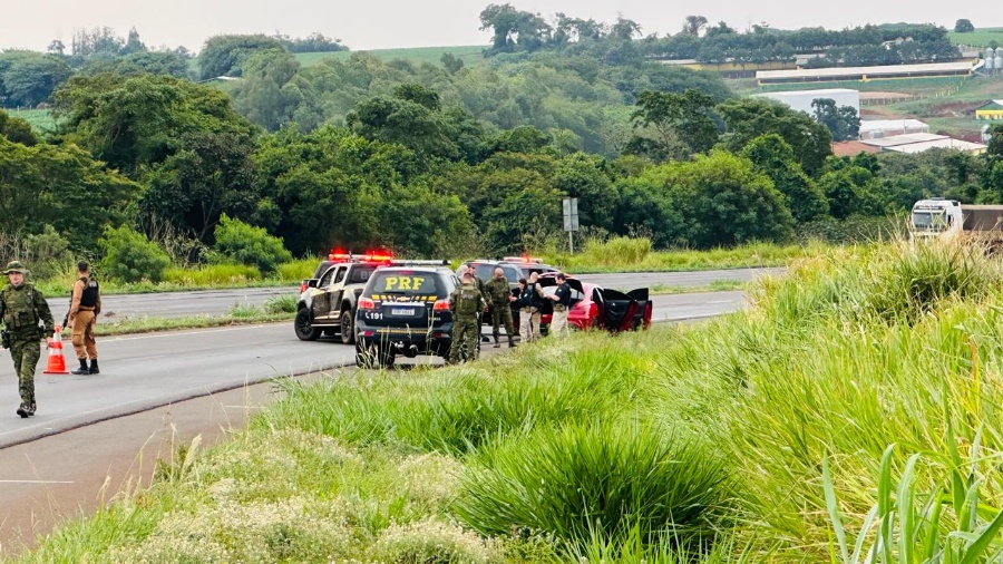 Homem morre em confronto com o BPFron na BR-163, entre Marechal e Toledo