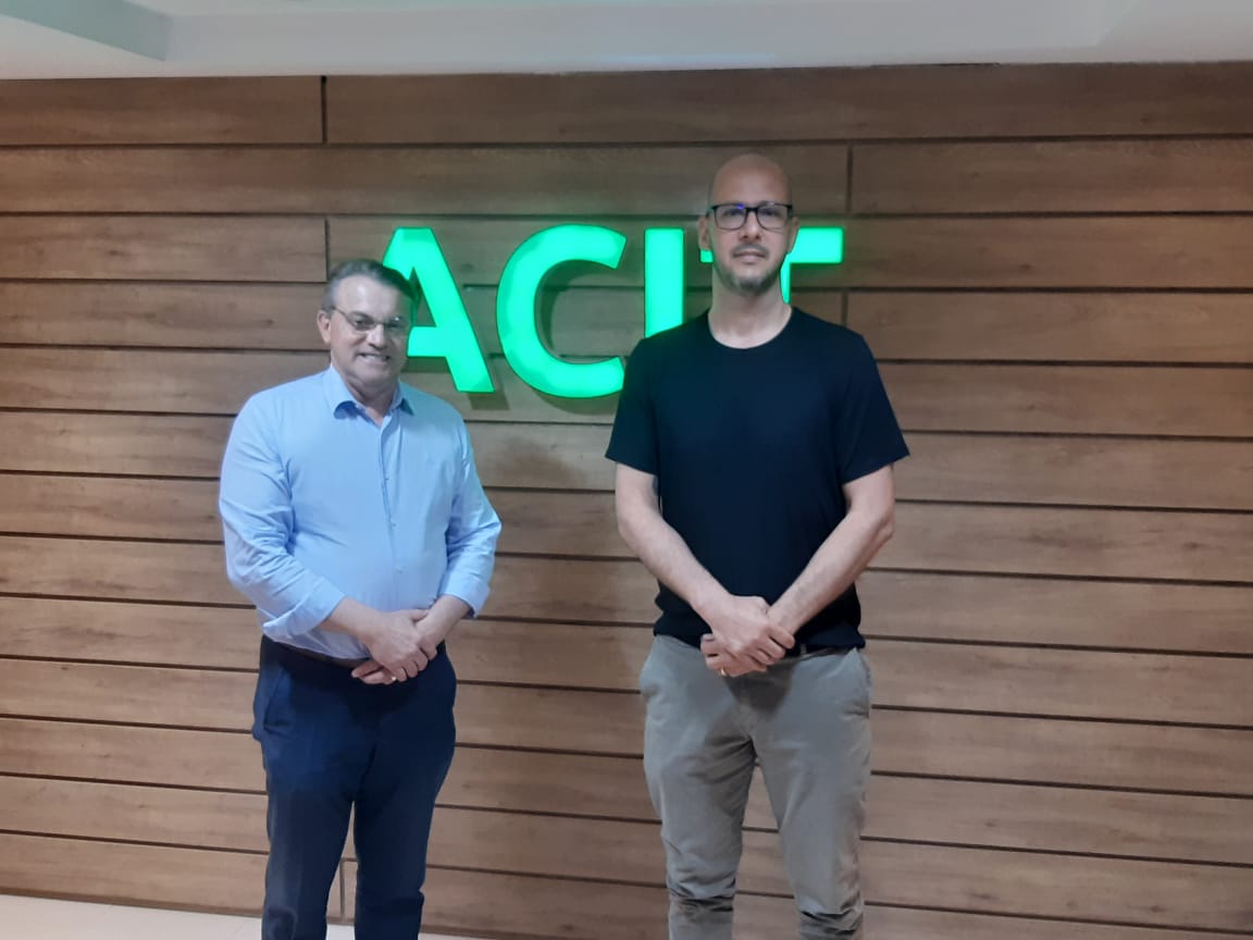 Assessor da Casa Civil, do Governo do Estado, ex-prefeito Beto Lunitti, visita a ACIT