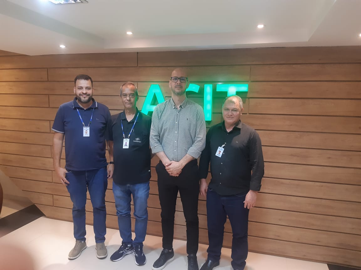 ACIT recebe representantes da Sanepar para tratar de investimentos em recursos hídricos