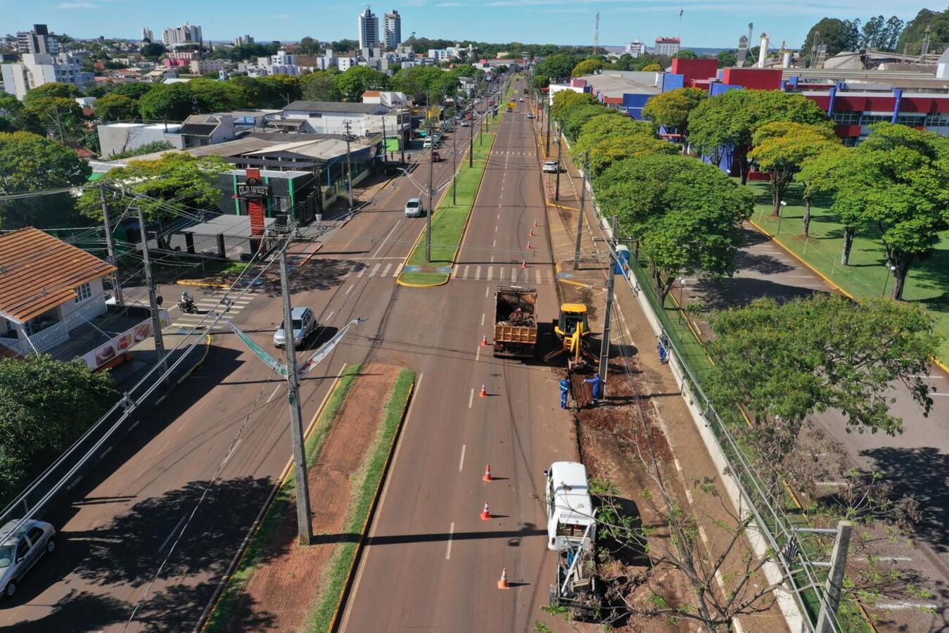 Prefeitura de Toledo inicia revitalização de mais um trecho da Avenida Ministro Cirne Lima