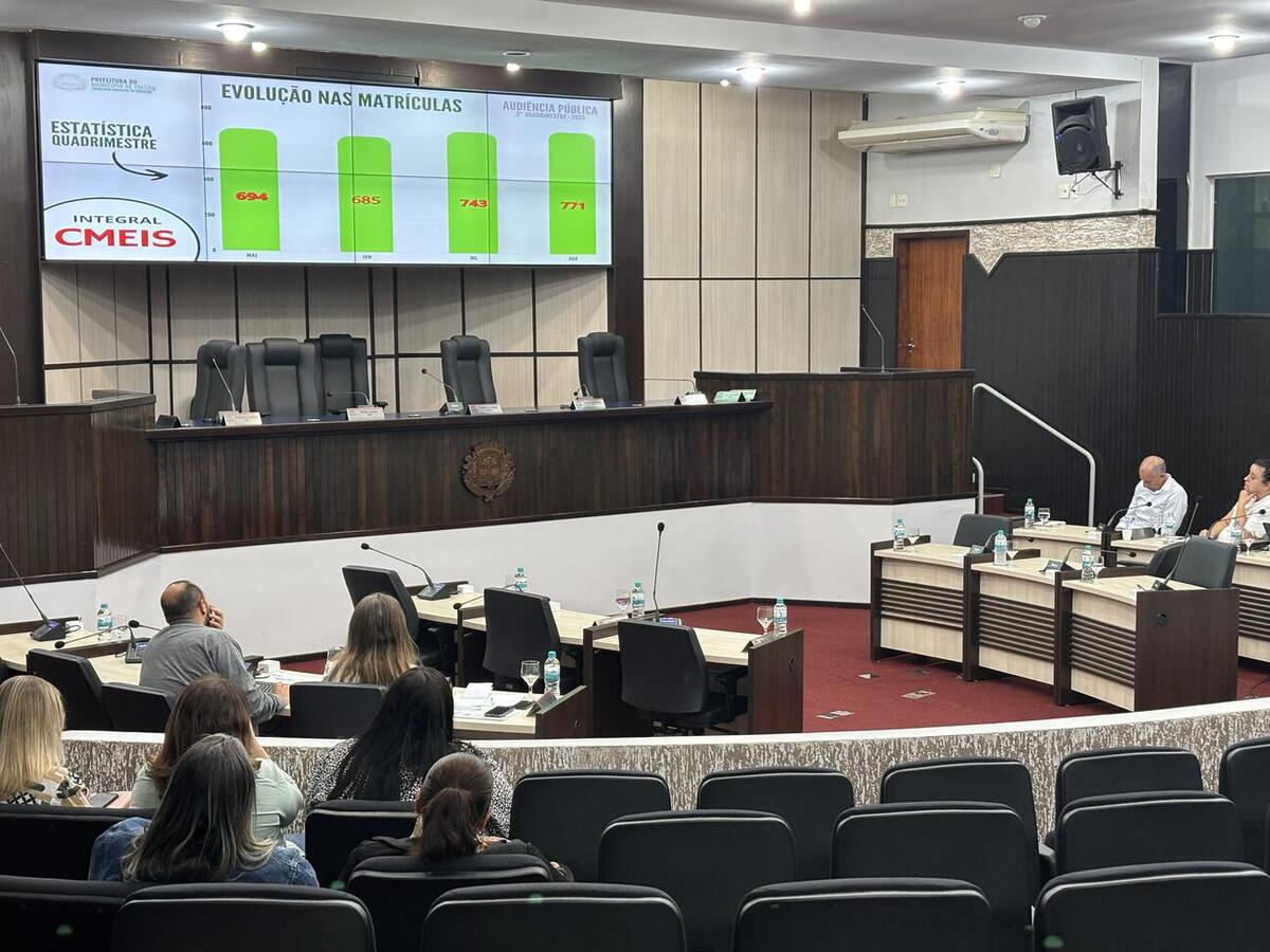 Educação apresenta execução orçamentária do 2º quadrimestre de 2025