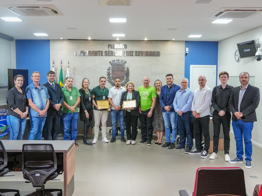 Comissão de Doação de ??rgãos do Hoesp - Hospital Bom Jesus é homenageada na Câmara de Palotina