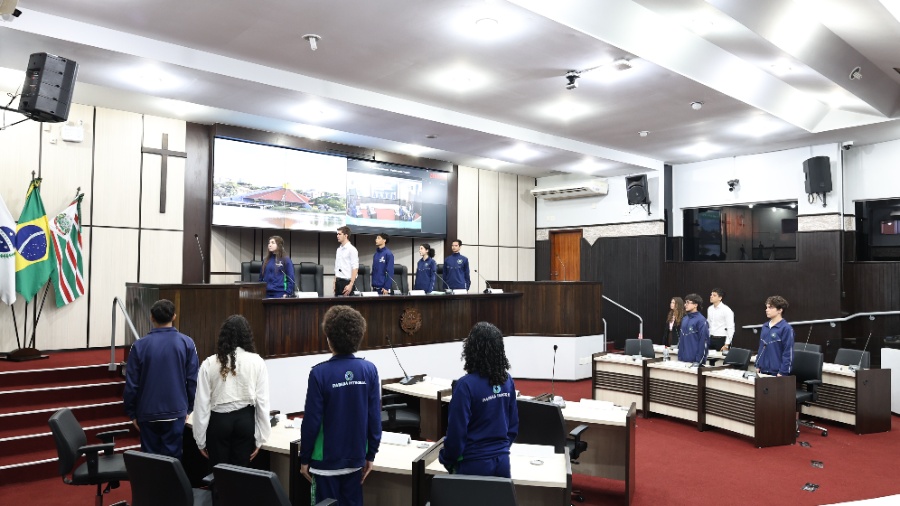 Parlamento Jovem realiza 3ª Sessão Solene e Ordinária Simulada na Câmara de Toledo