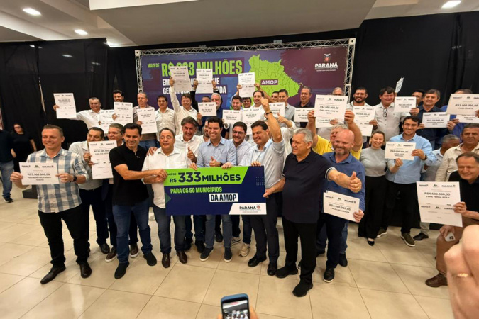 Governo do Estado anuncia mais de R$ 333 milhões para 50 cidades da região Oeste