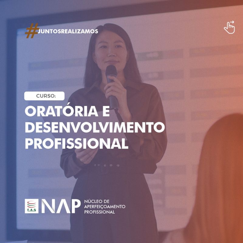 Curso de oratória está com inscrições abertas na FAG Toledo