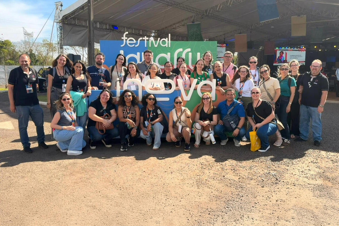 Grupo de professores da rede municipal de ensino participa do 22º Latinoware