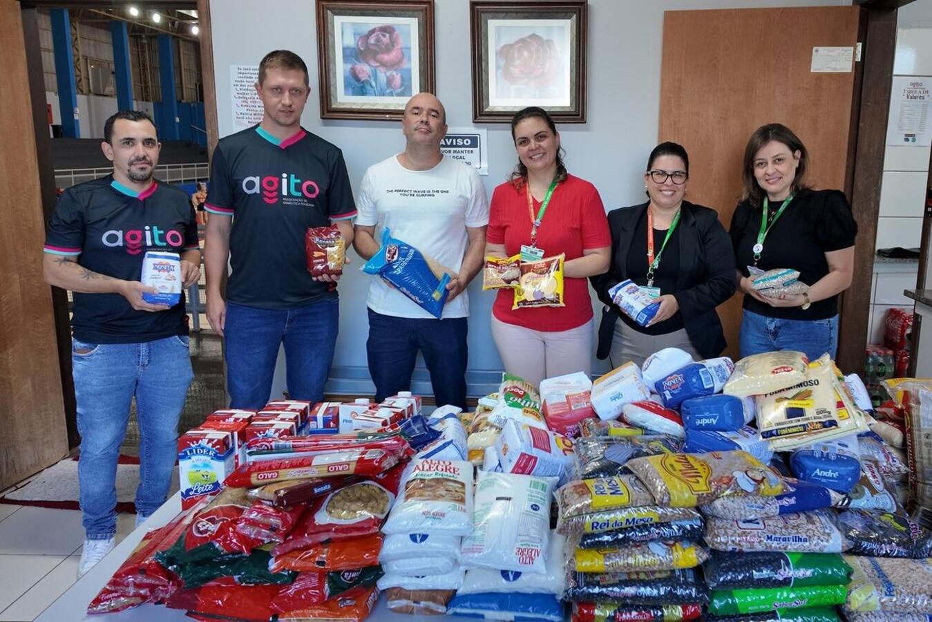 Agito repassa alimentos arrecadados em evento para UBS do Jardim Santa Clara IV