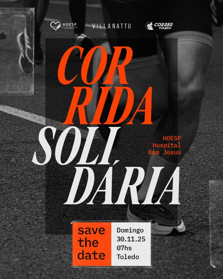 8ª edição da Corrida Solidária da Hoesp - Hospital Bom Jesus está com inscrições abertas