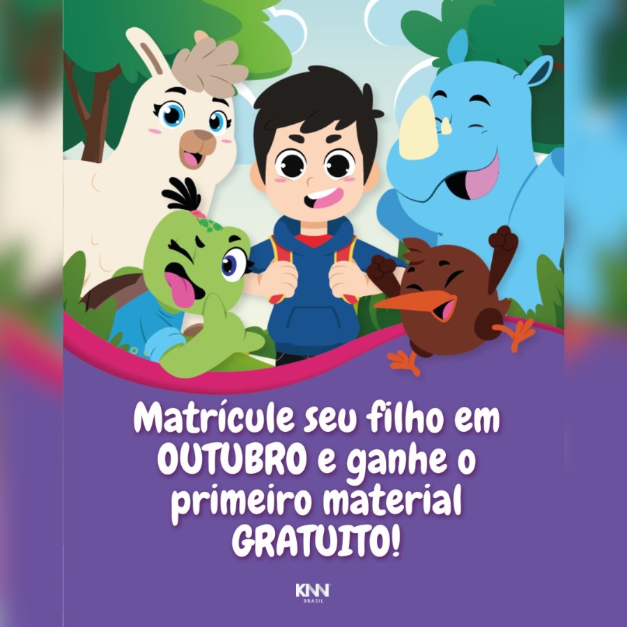 Neste mês das crianças, matricule o seu filho na KNN Idiomas de Toledo e ganhe material gratuito!