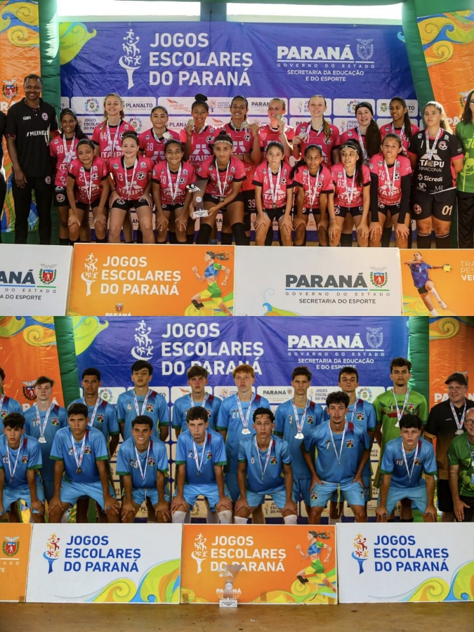 Toledo conquista duas medalhas de prata na fase final dos Jogos Escolares do Paraná (Bom de Bola)