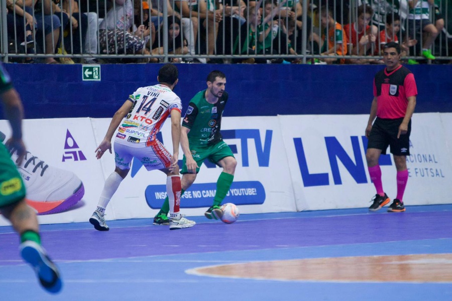 Cascavel e Marreco empatam em 2 a 2 na ida das oitavas da Liga Nacional de Futsal