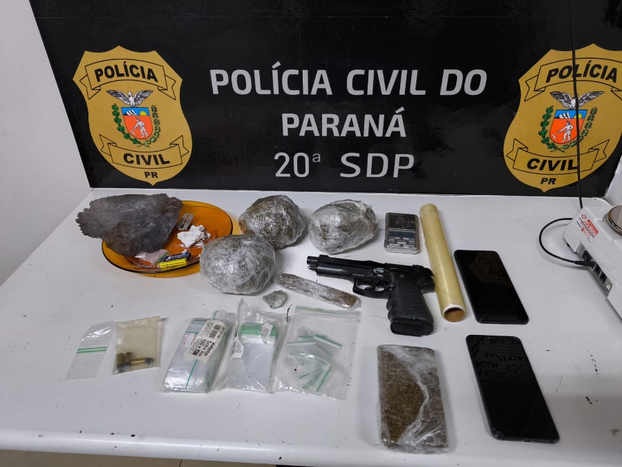 Polícia Civil prende jovem de 19 anos por tráfico de drogas na Vila Becker, em Toledo