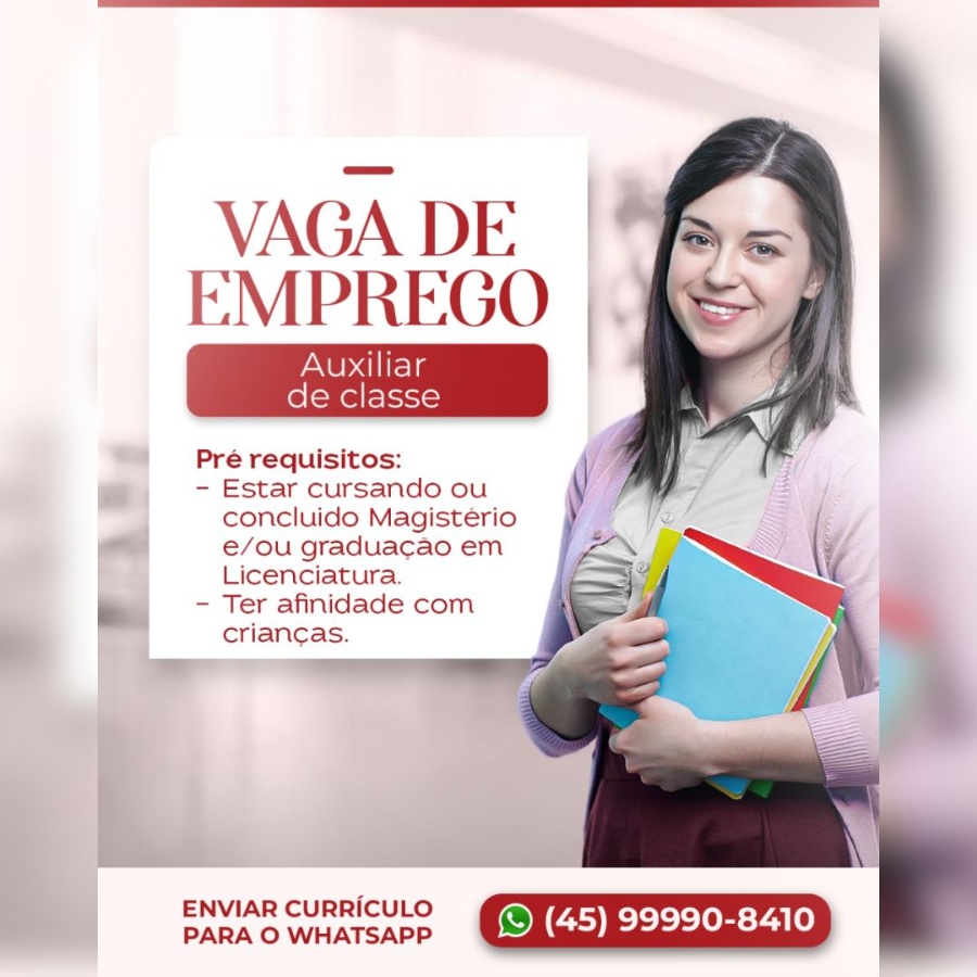 Escola Harbor de Toledo abre oportunidade para Auxiliar de Classe; confira os detalhes e envie seu currículo aqui
