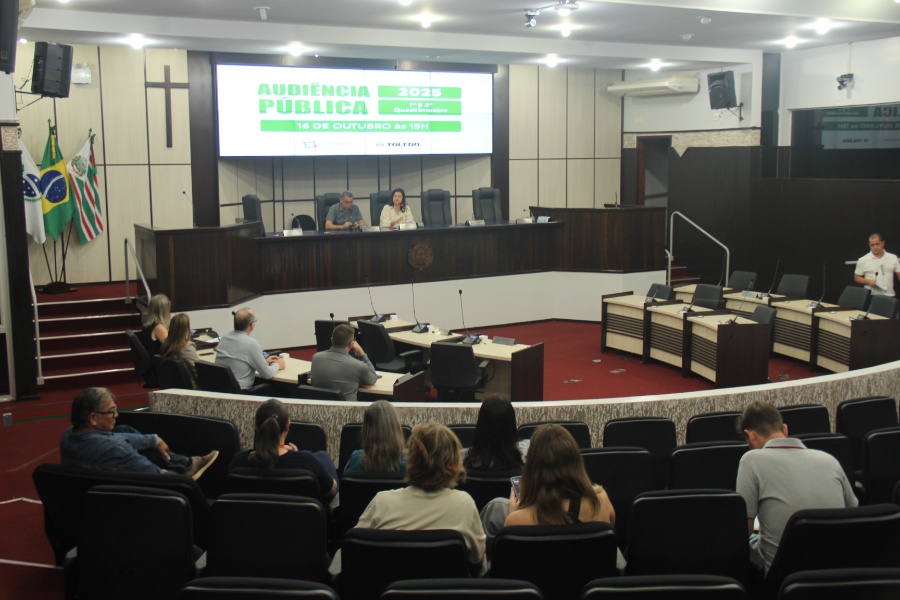 Na Câmara de Toledo, Fapes apresenta relatório dos dois primeiros quadrimestres de 2025