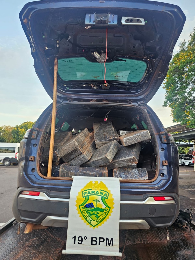 Polícia Militar apreende 735 quilos de maconha e recupera veículo furtado em Toledo