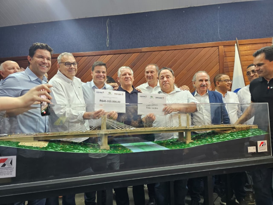Ponte Estaiada da Coroa do Norte é anunciada em Toledo com investimento de R$ 45 milhões