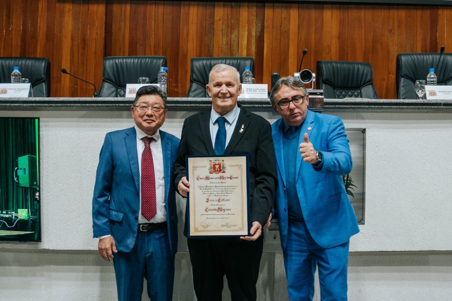 Reconhecimento da Câmara Municipal de Mogi das Cruzes: Presidente da Sicredi Progresso PR/SP recebe título de Cidadão Mogiano