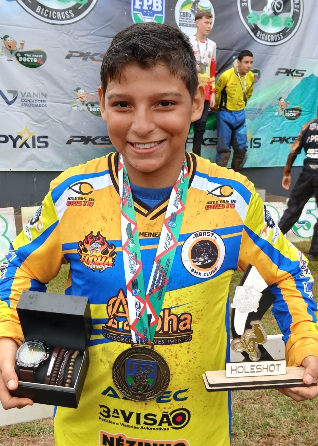 Atleta toledano Heitor Isaque representa o Brasil nos campeonatos Latino-americano e Ibero-americano de BMX