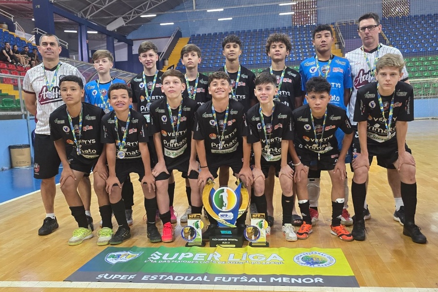 ACEFFUT - Toledo conquista vice-campeonato paranaense Sub-13 no Novo Futsal Paraná