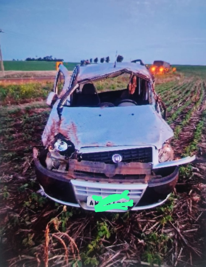 Mulher fica ferida em acidente na PR-182 entre Maripá e Toledo