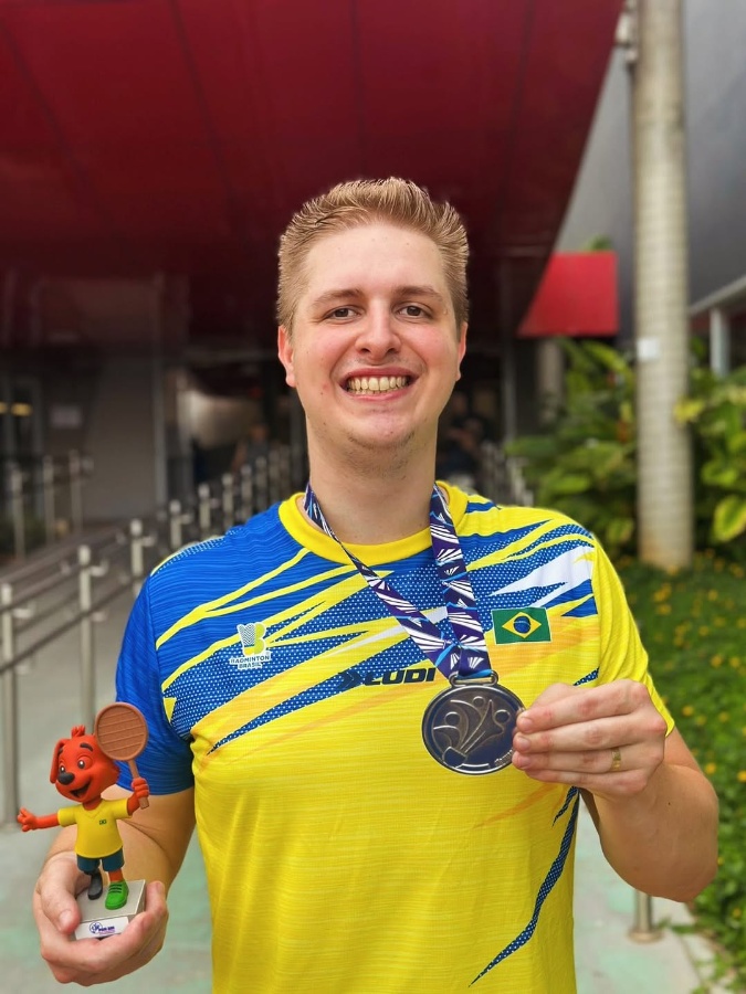 Leonardo Zuffo, atleta de Toledo, é vice-campeão pan-americano de Parabadminton