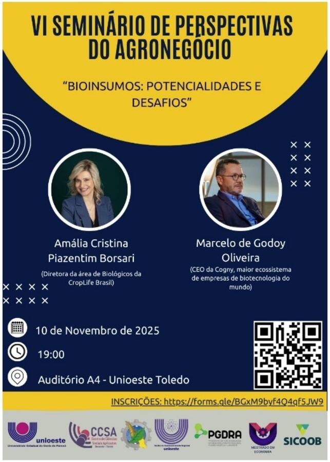Especialistas nacionais debatem o papel dos bioinsumos no futuro do agronegócio em Toledo