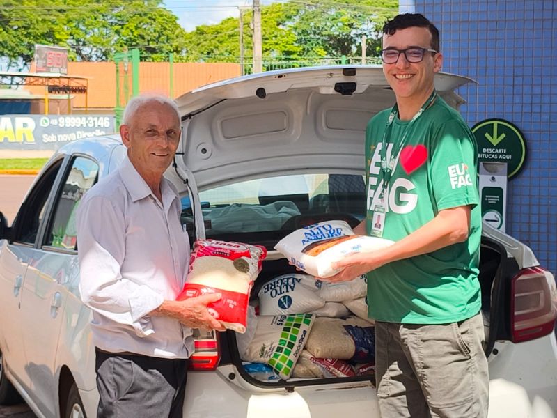 FAG Toledo repassa 500 quilos de alimentos para atender famílias carentes do Jardim São Francisco