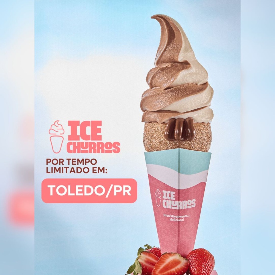 Toledo recebe o truck da Ice Churros: uma delícia que une churros crocantes e sorvete cremoso!