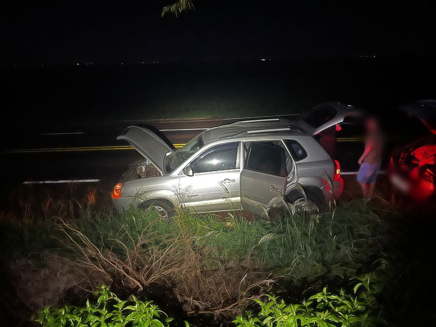 Colisão entre Zafira e Tucson mobiliza PRE na rodovia PR-182, em Toledo