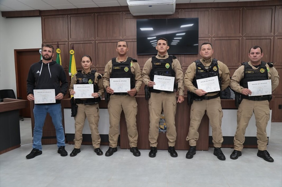 PMs de Terra Roxa são homenageados pela Câmara de Vereadores