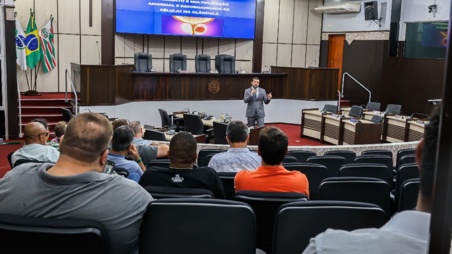 ???Não é sobre vergonha, mas sobre viver???: médico traz informações sobre o câncer de próstata, na Câmara de Toledo