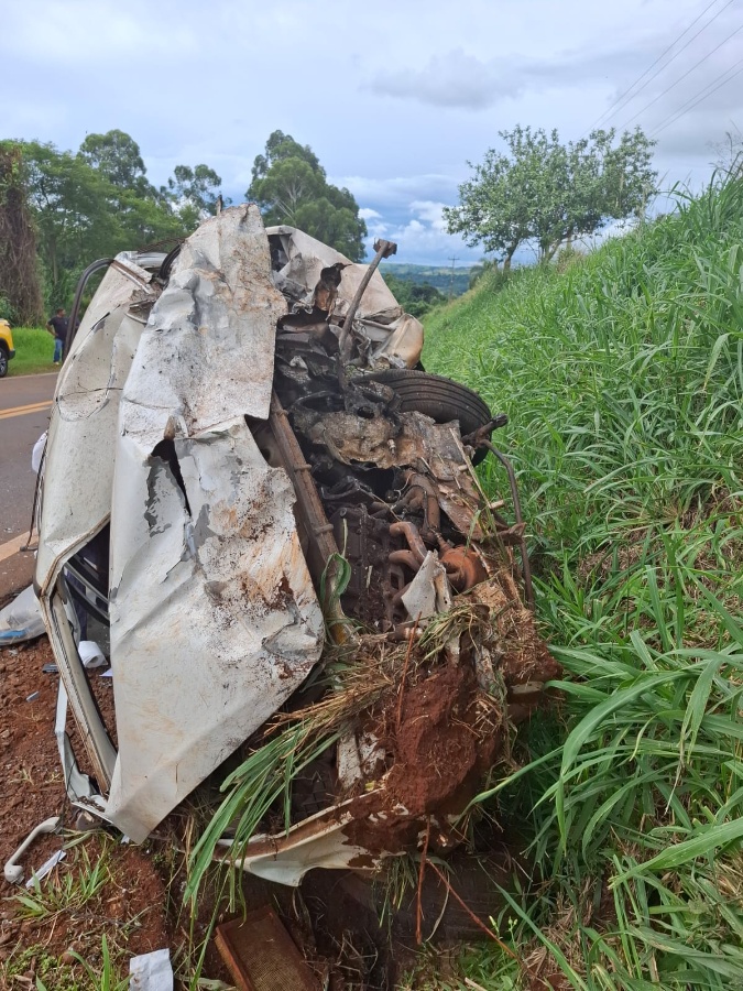 Jovem de 20 anos morre em colisão frontal na PR-585, em Vera Cruz do Oeste