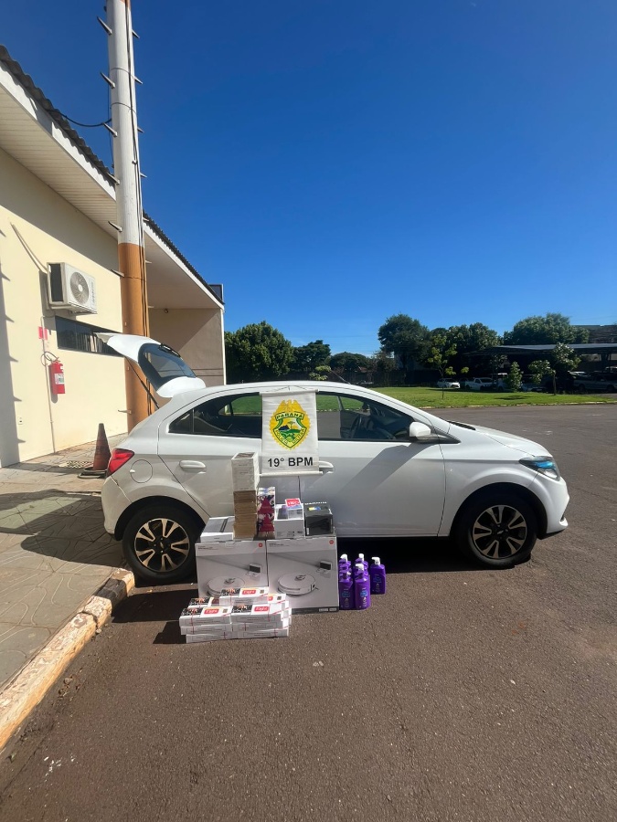 Eletrônicos, perfumes e cigarros de origem estrangeira são apreendidos em Toledo