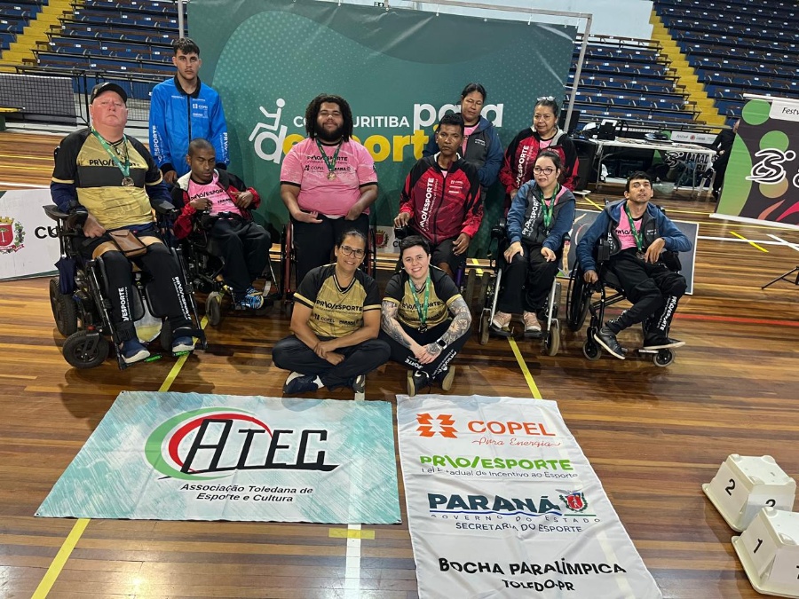 Toledo conquista quatro medalhas na Copa Curitiba de Bocha Paralímpica e encerra temporada com destaque