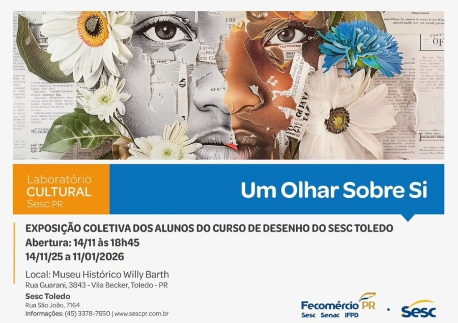 Sesc Toledo apresenta a exposição ???Um Olhar Sobre Si??? no Museu Histórico Willy Barth