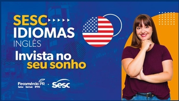 Sesc Toledo abre inscrições para bolsas gratuitas em cursos de inglês para o 1ºsemestre de 2026