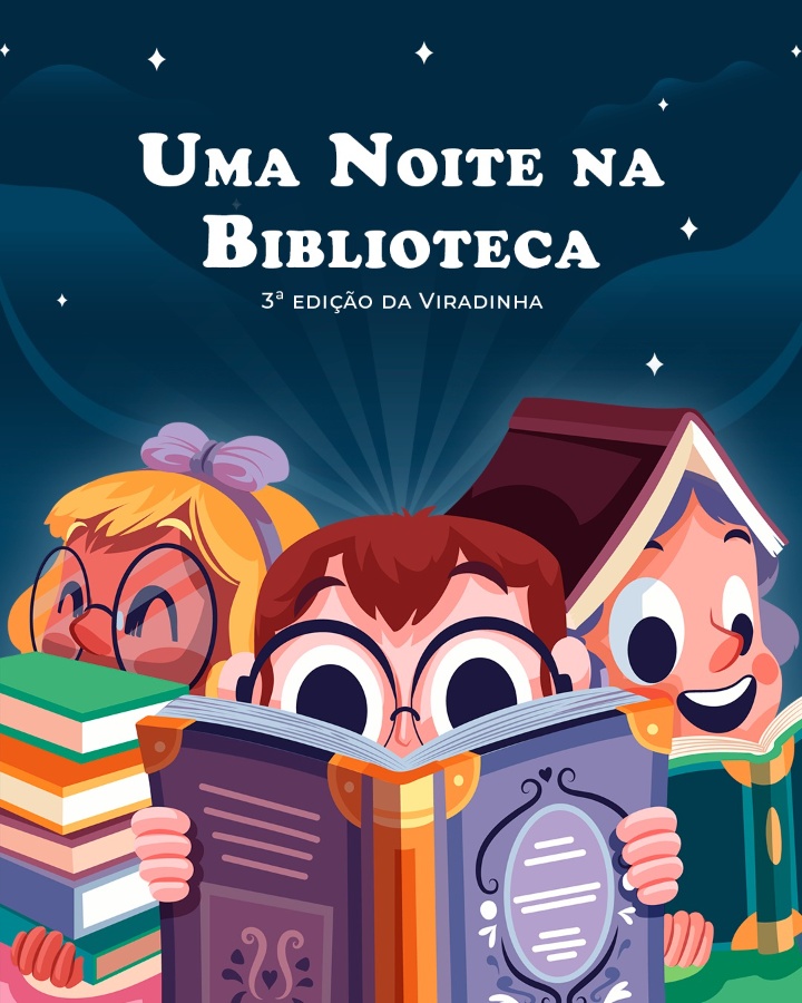 Crianças de 8 a 10 anos podem se inscrever para viver ???Uma Noite na Biblioteca??? em Toledo