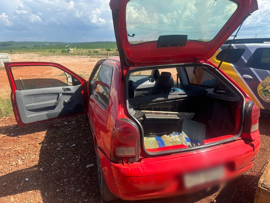 Aeronave Falcão 12 auxilia prisão de trio por tráfico de drogas em Toledo