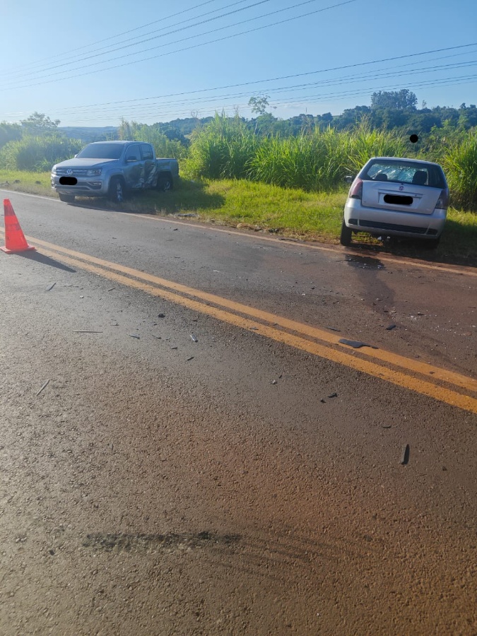 Condutor fica ferido em acidente na PR-317, em Toledo