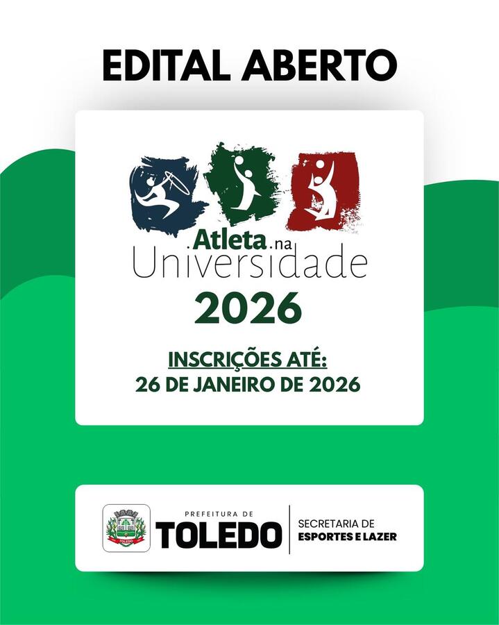 Estão abertas as inscrições para o programa Atleta na Universidade 2026