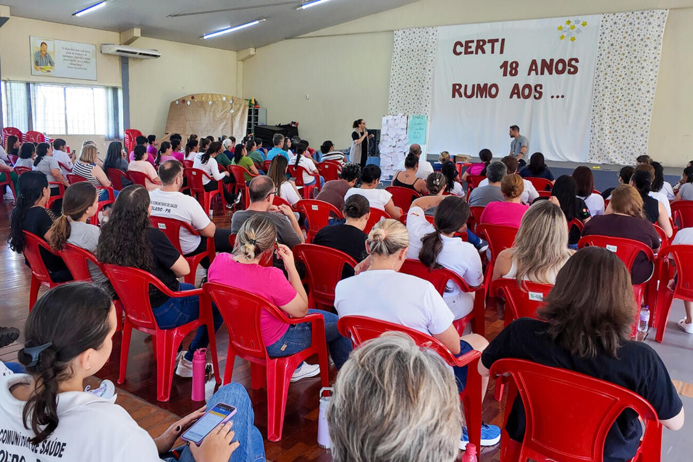 Agentes comunitários de saúde participam de formação no Certi Pioneiro