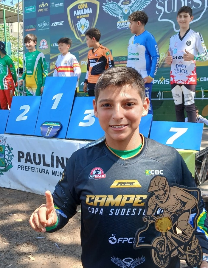 Heitor Isaque conquista título inédito e leva Toledo ao topo na Copa Sudeste de BMX