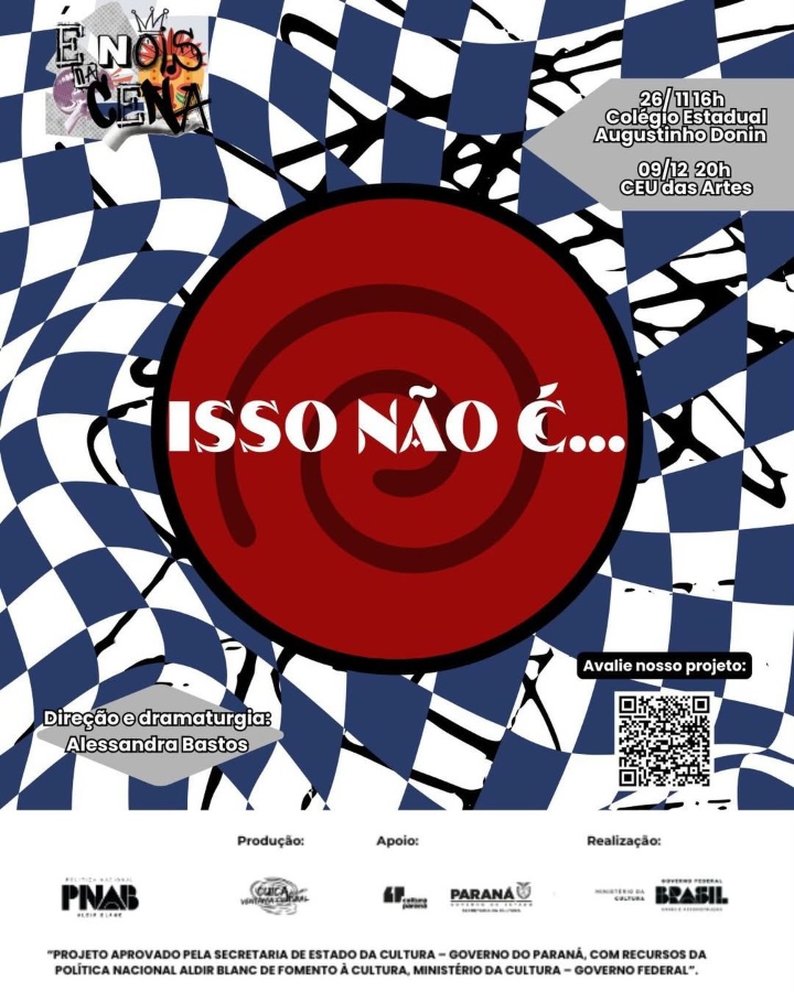 CEU das Artes recebe o espetáculo gratuito 'Isso não é???', criado por adolescentes do projeto ?? Nóis na Cena