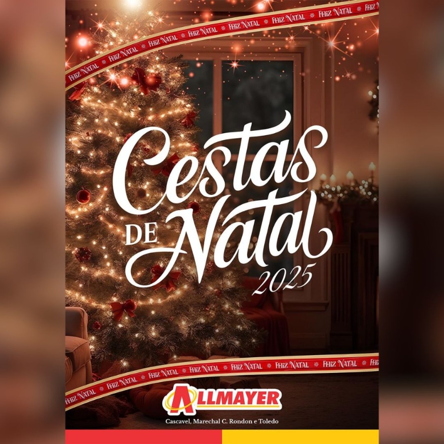 Confira as opções de cestas de Natal prontas e personalizadas do Allmayer de Toledo para presentear neste fim de ano