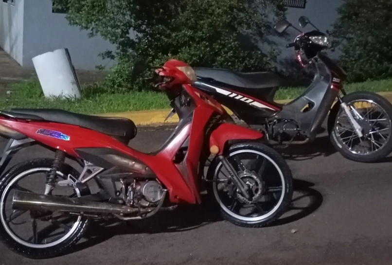 PM apreende duas motos paraguaias em Toledo